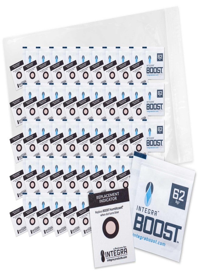 Integra Boost 2-Way Humidity Control Pack - Preserve Flavor & Control Humidity at 62% RH - Moisture Absorber for Herbs, Spices & More - 8 Gram (Pack of 50) - Image 1